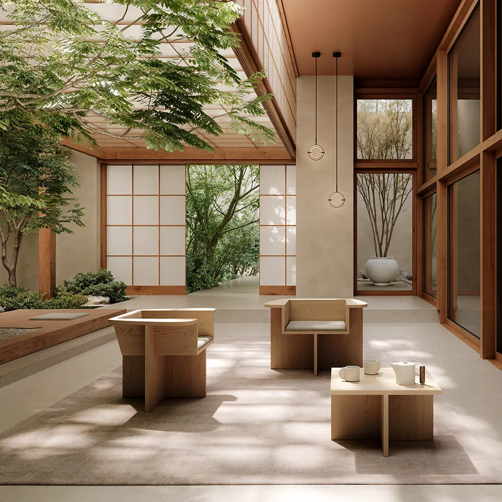 Brutus Lounge-Sessel – Eiche natur