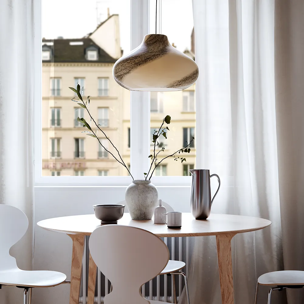 Mira Deckenleuchte Ø45cm Natural