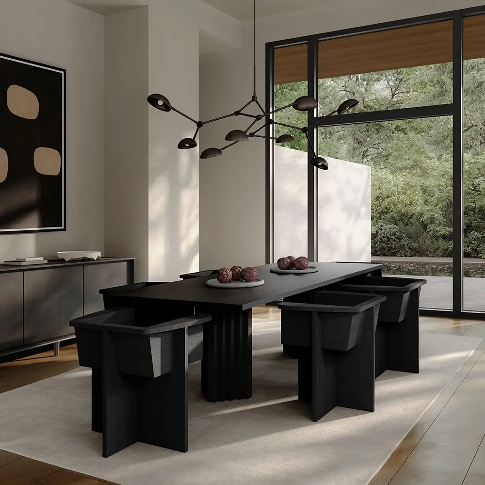 Brutus Esszimmerstuhl – Kaffeebraun, Schwarz Eiche