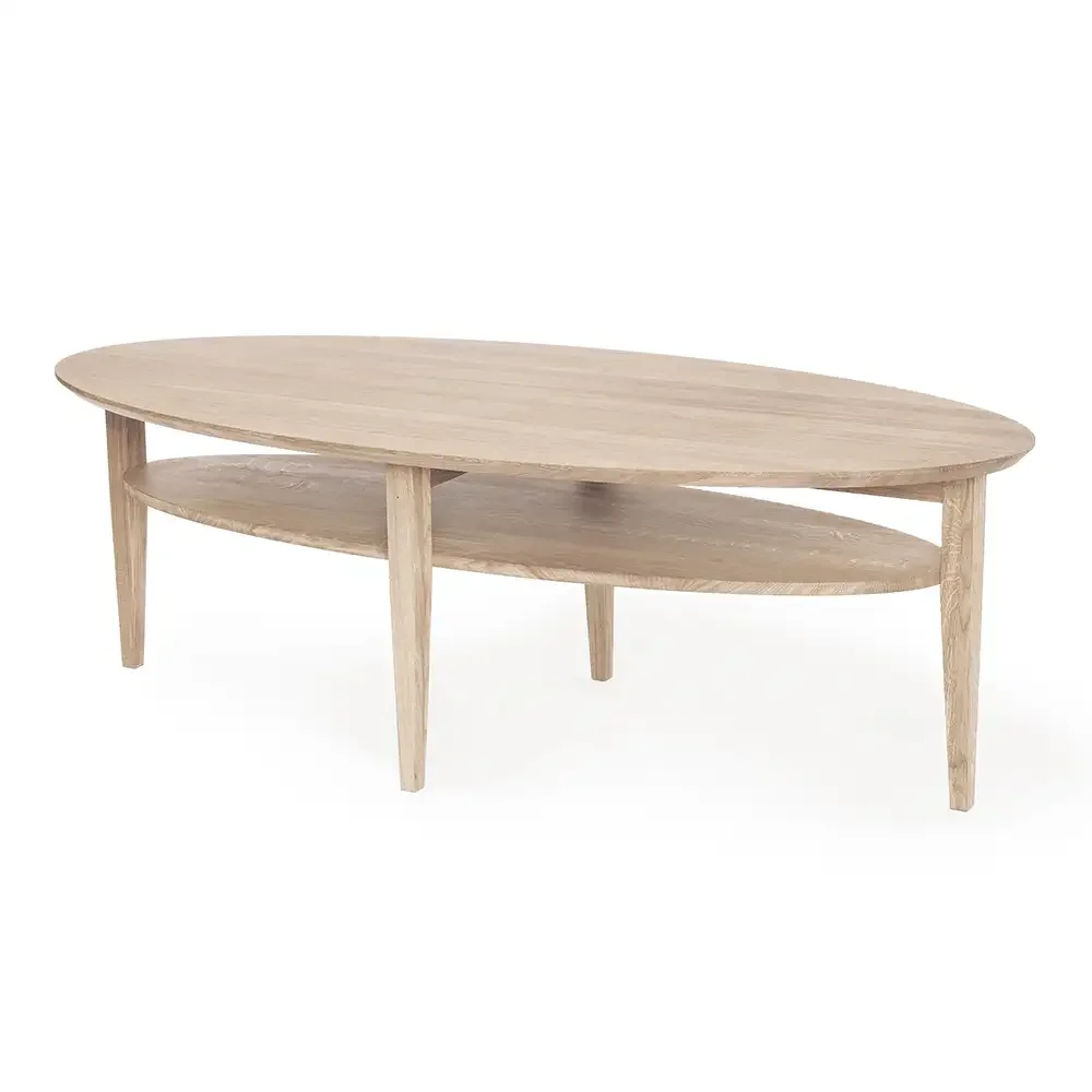 Tango Couchtisch 160 cm Eiche weiß geölt