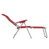Spaghetti Fußstütze rot matt Aluminium