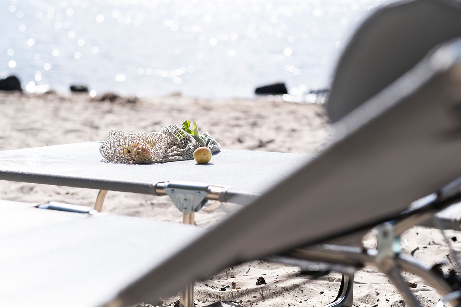 Amigo Sonnenliege xxl grau aluminium/textilene