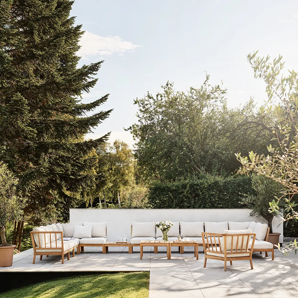 Tradition Endmodul Honiggelb/Teak