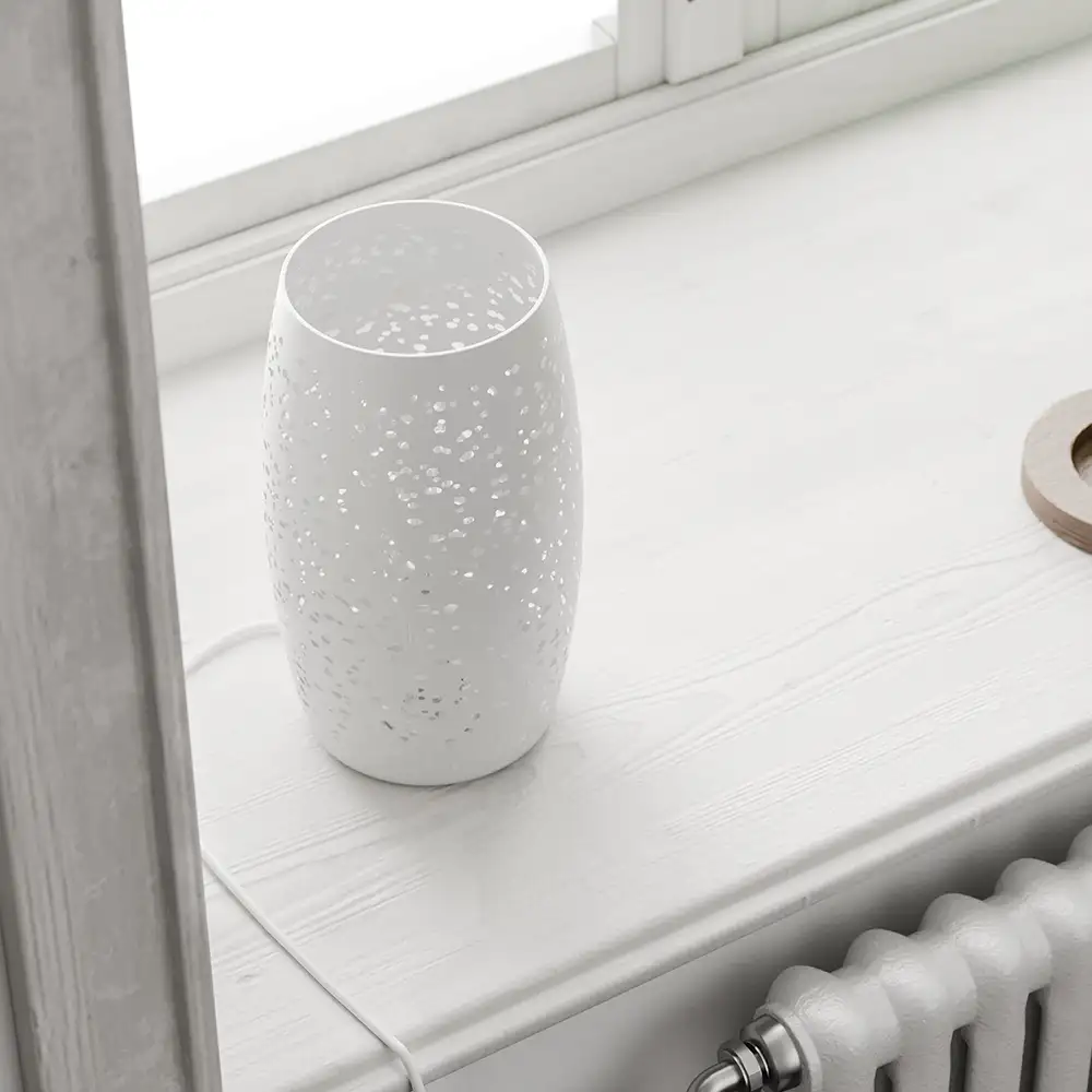 Colby Tischleuchte Sand Weiß