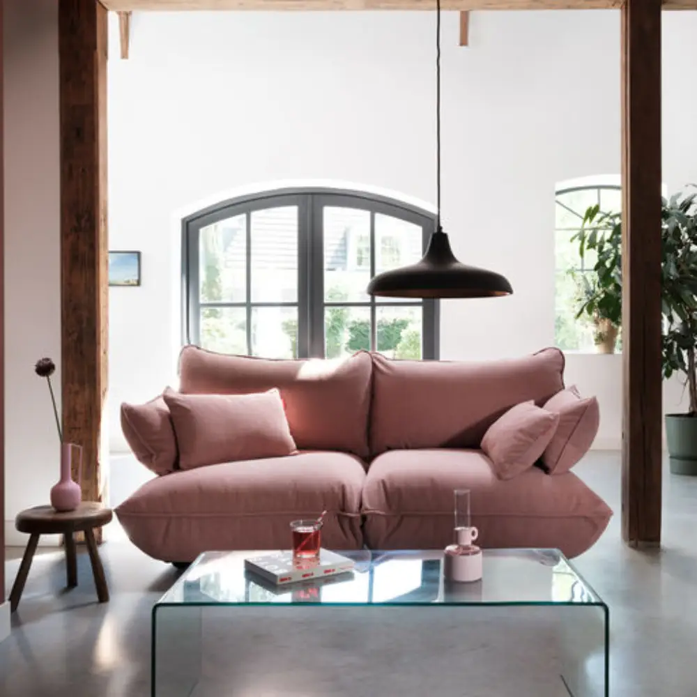 sumo sofaecke rechts cord recycled soft pink