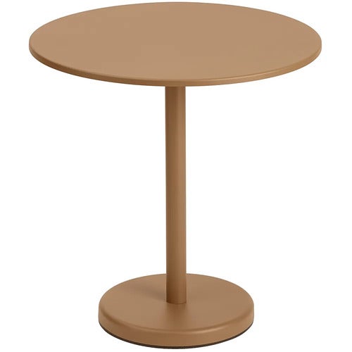 Linear Steel Bistrotisch Ø70 cm Burnt Orange