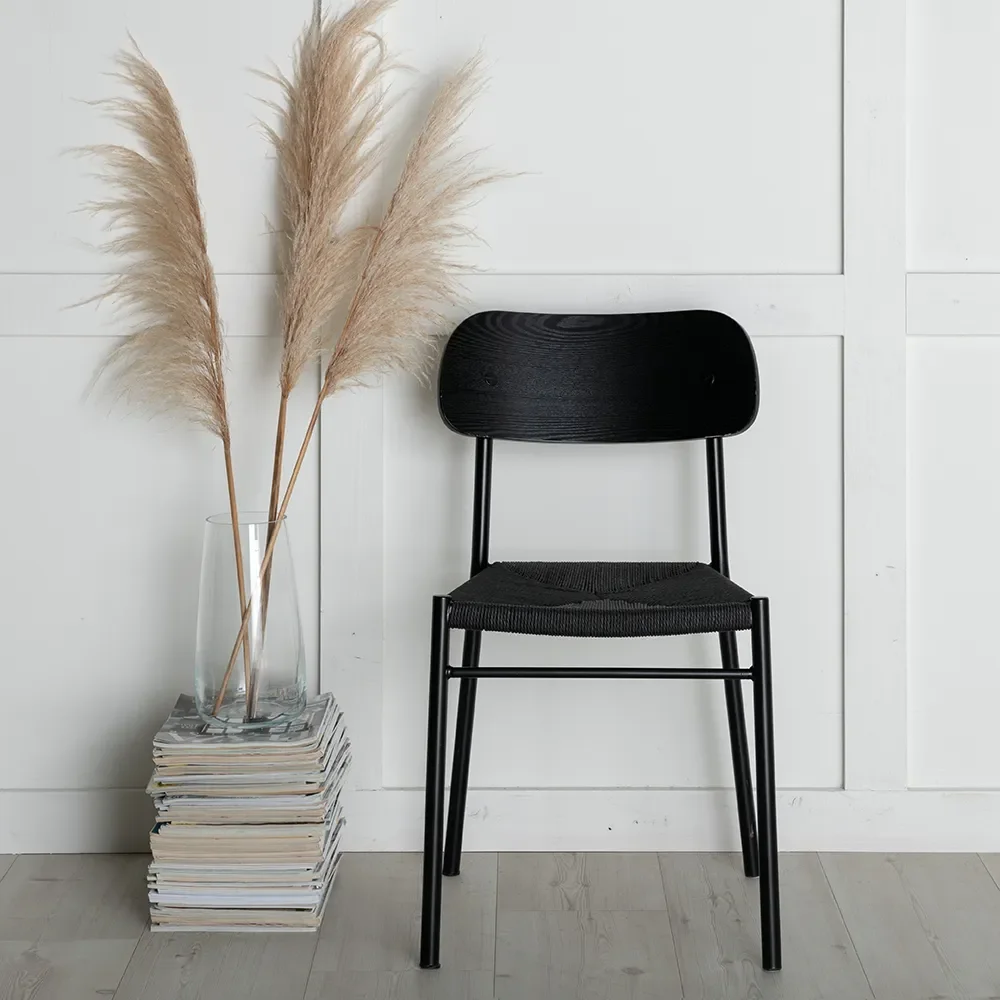 Polly Dining Chair Schwarz 2er-Pack 