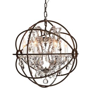 Kristall-Kronleuchter Rom Antique Rust 53 cm