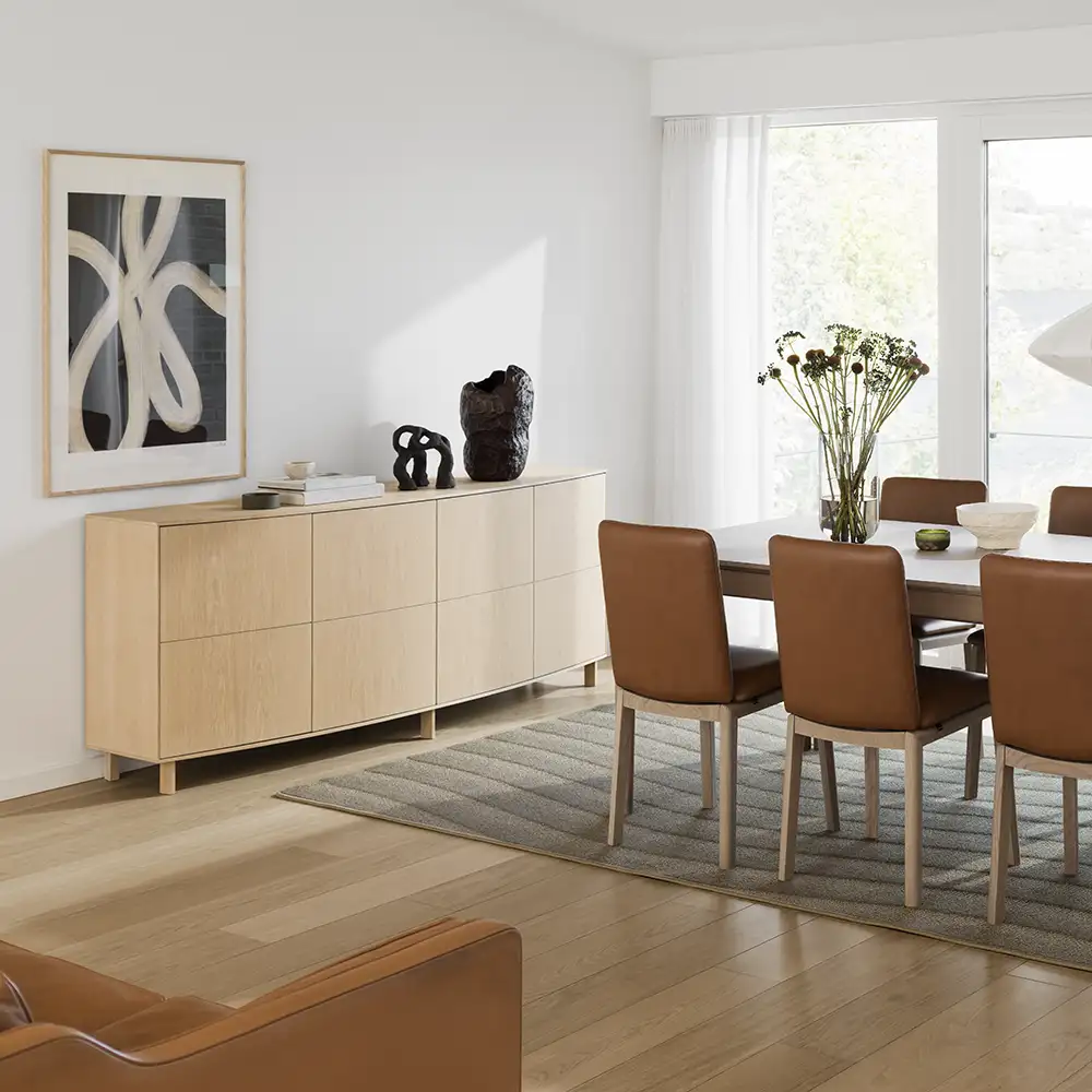 Sm414 Sideboard Eiche weiß geölt