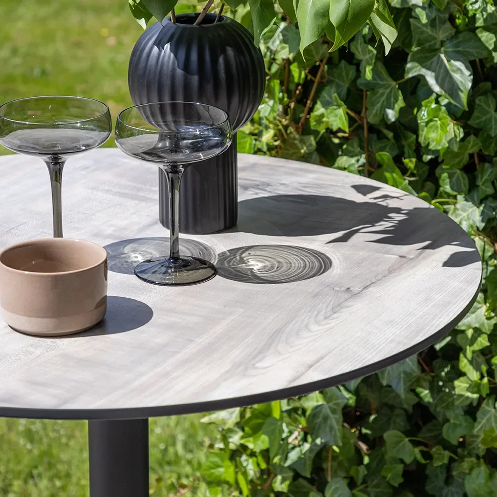 Milano Bar Tisch Ø70 cm schwarz