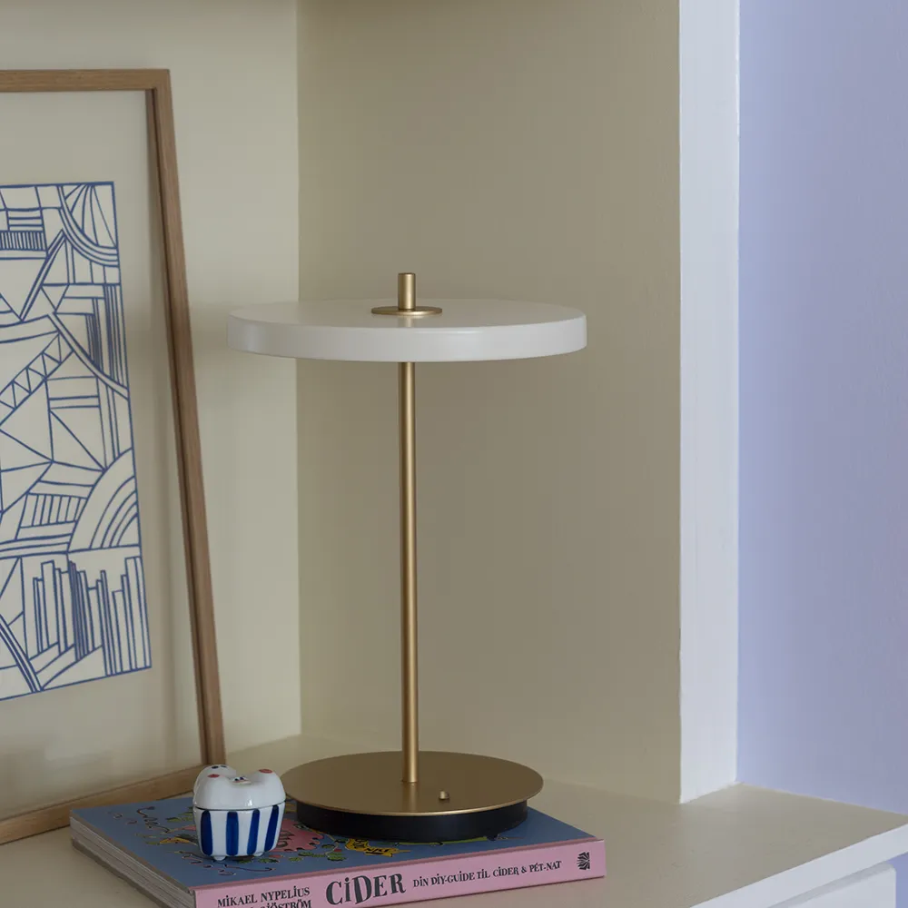 Asteria Move Tragbare Lampe Pearl White