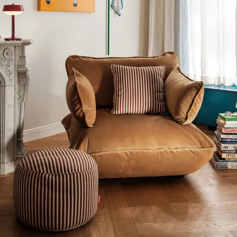 Sumo armlehne velvet recycled almond