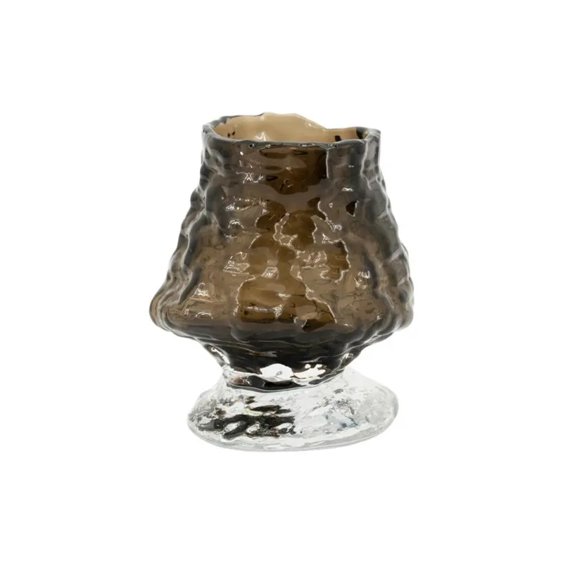 Melte small 14,5x14,5x15,5 cm Glas Braun