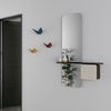 One More Look Spiegel Dunkle Eiche/Pearl White