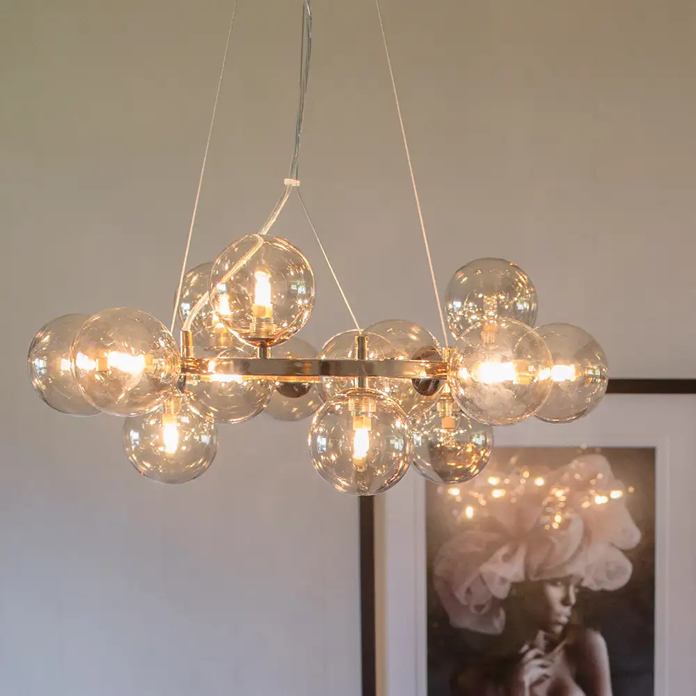 Splendor Deckenleuchte Ø58cm Gold Amber