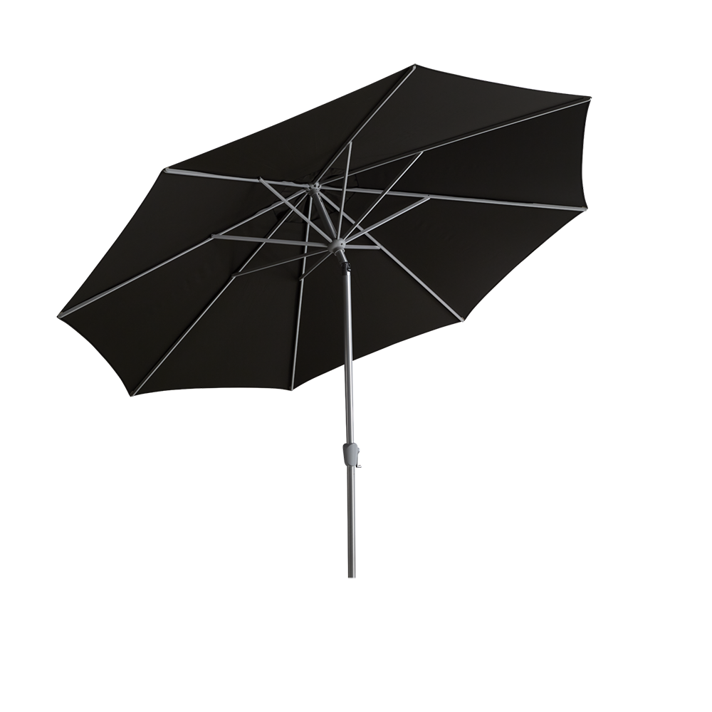 ABRIOLA - Sonnenschirm Ø330 cm-schwarz