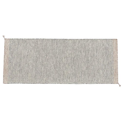 Ply Teppich 200x80 cm Black/White 