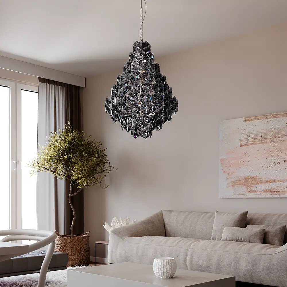 Monarque Grande Deckenleuchte Ø58cm Schwarz