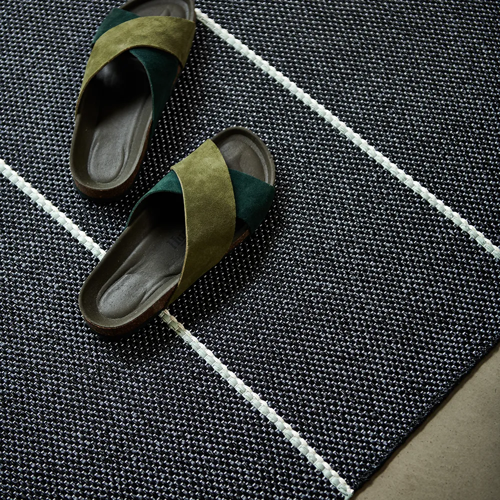 Lea teppich Black/Misty Mint/Vanilla 70 x 150 cm