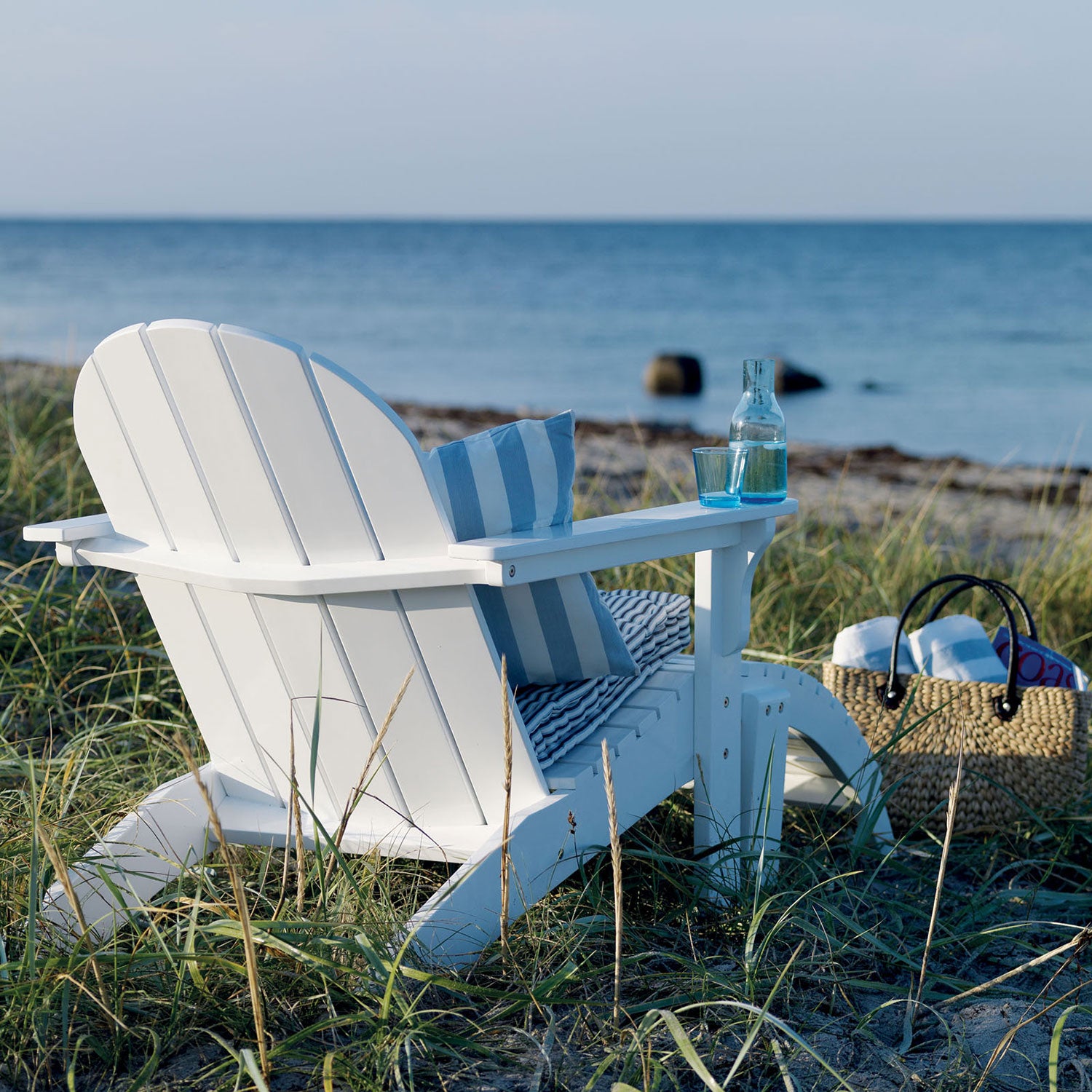 Adirondack Sonnenliege weiß