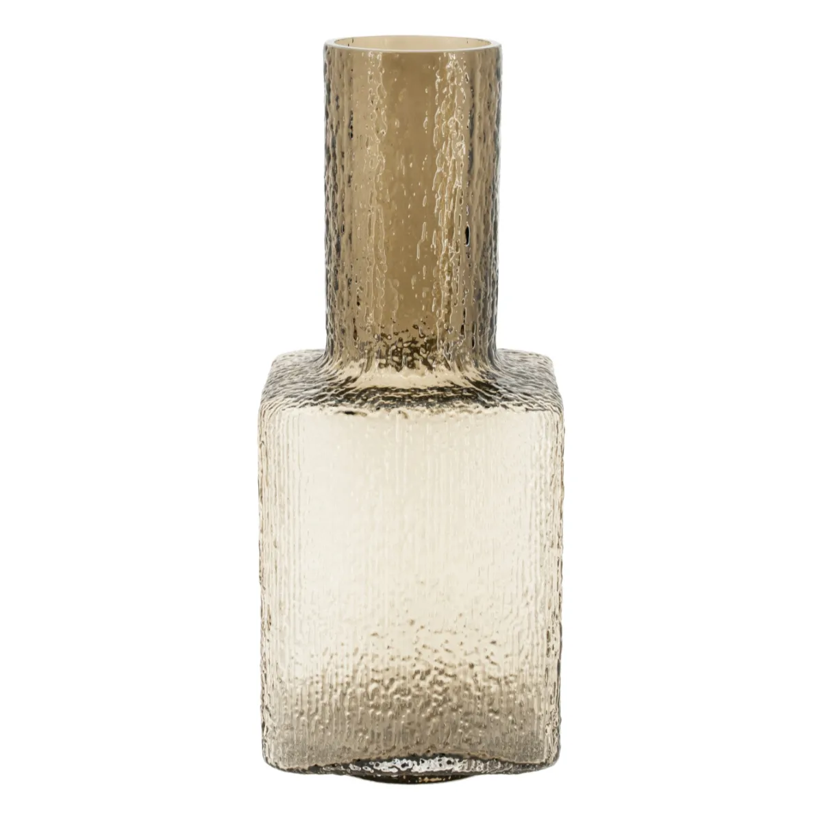 Texta 1 13,3x13,3x32,6 cm Glas Braun