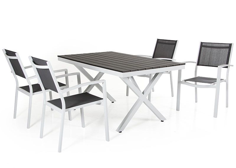 Leone Sessel Weiß / Grau