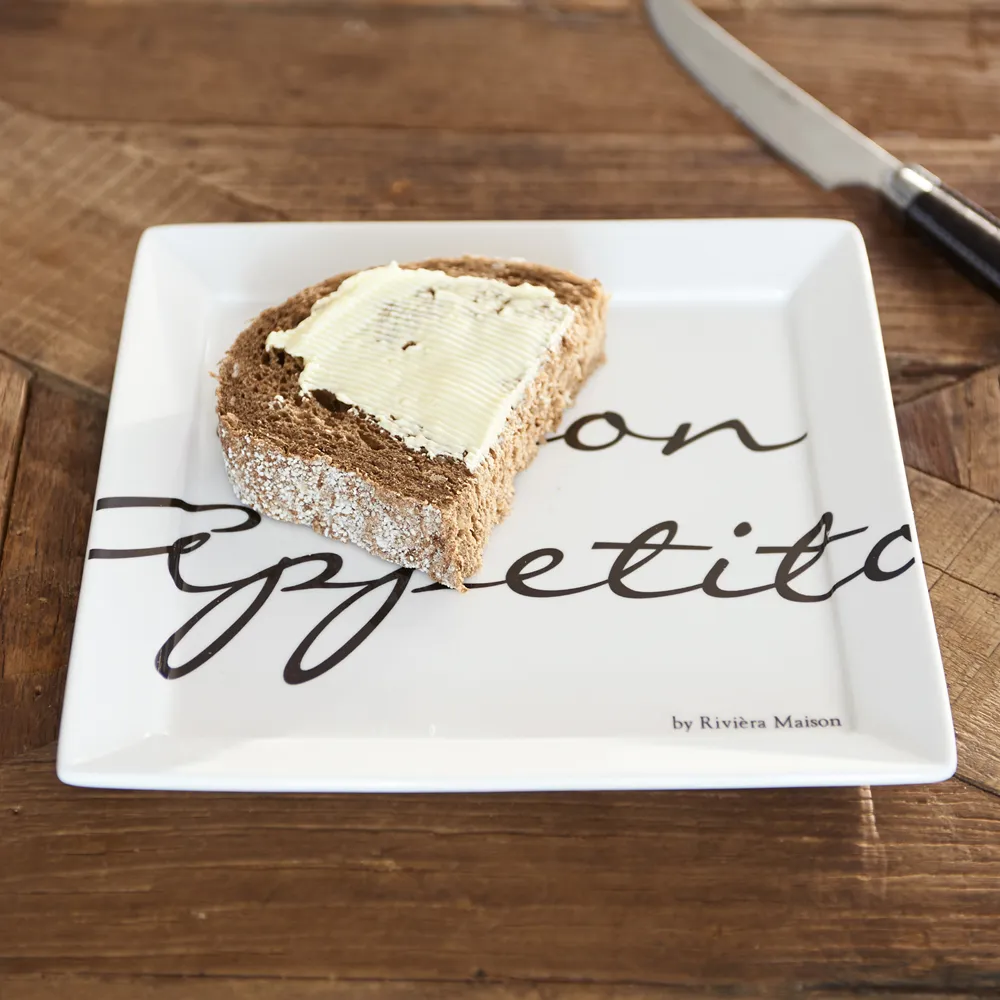 Buon Appetito quadratischer Teller 18 x 18 cm