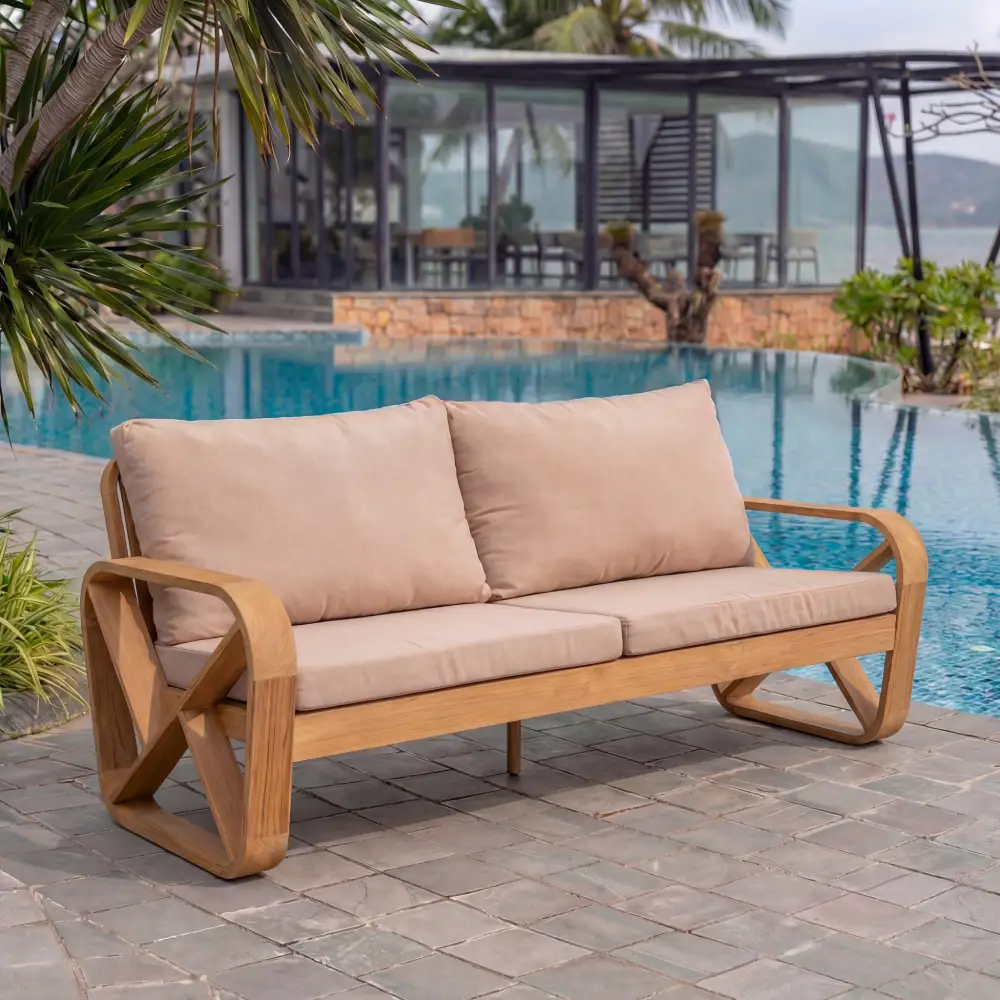 Bålamöllan 3-Sitzer Loungesofa inkl. Kissen Beige