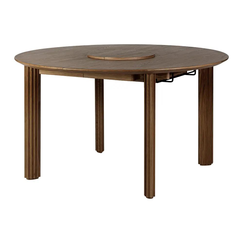 Comfort Circle Esstisch mit Verlängerung 132-202x132 Dark Oak