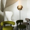 Melt Cone Slim Stehlampe Gold LED