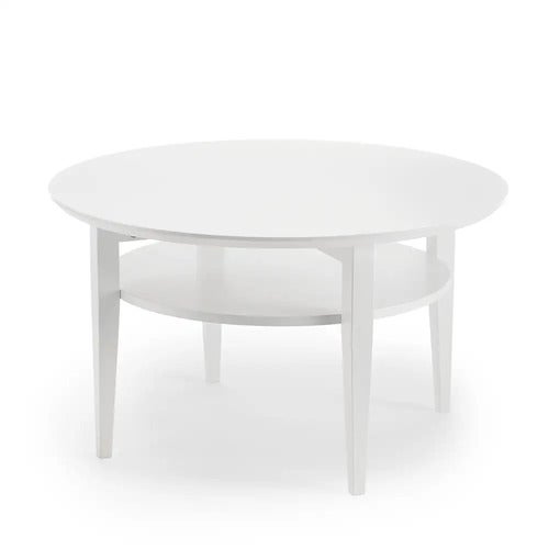 Tango Couchtisch Ø90 cm Eiche weiß gebeizt