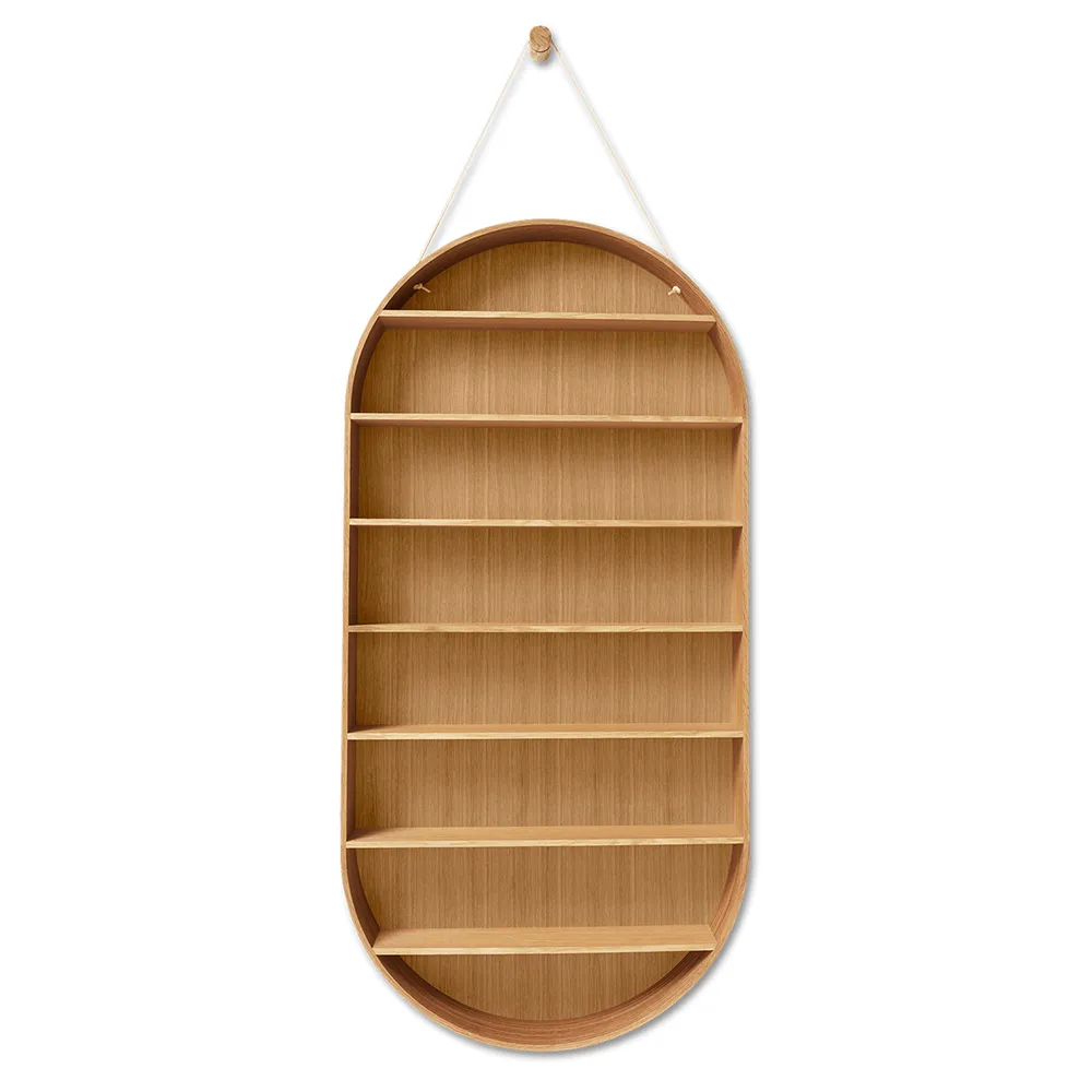 Oval Dorm Regal - Oiled Oak