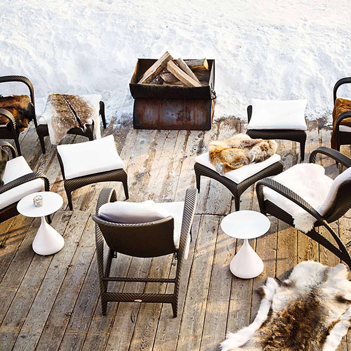 Satellite Beistelltisch 40 cm weiß 