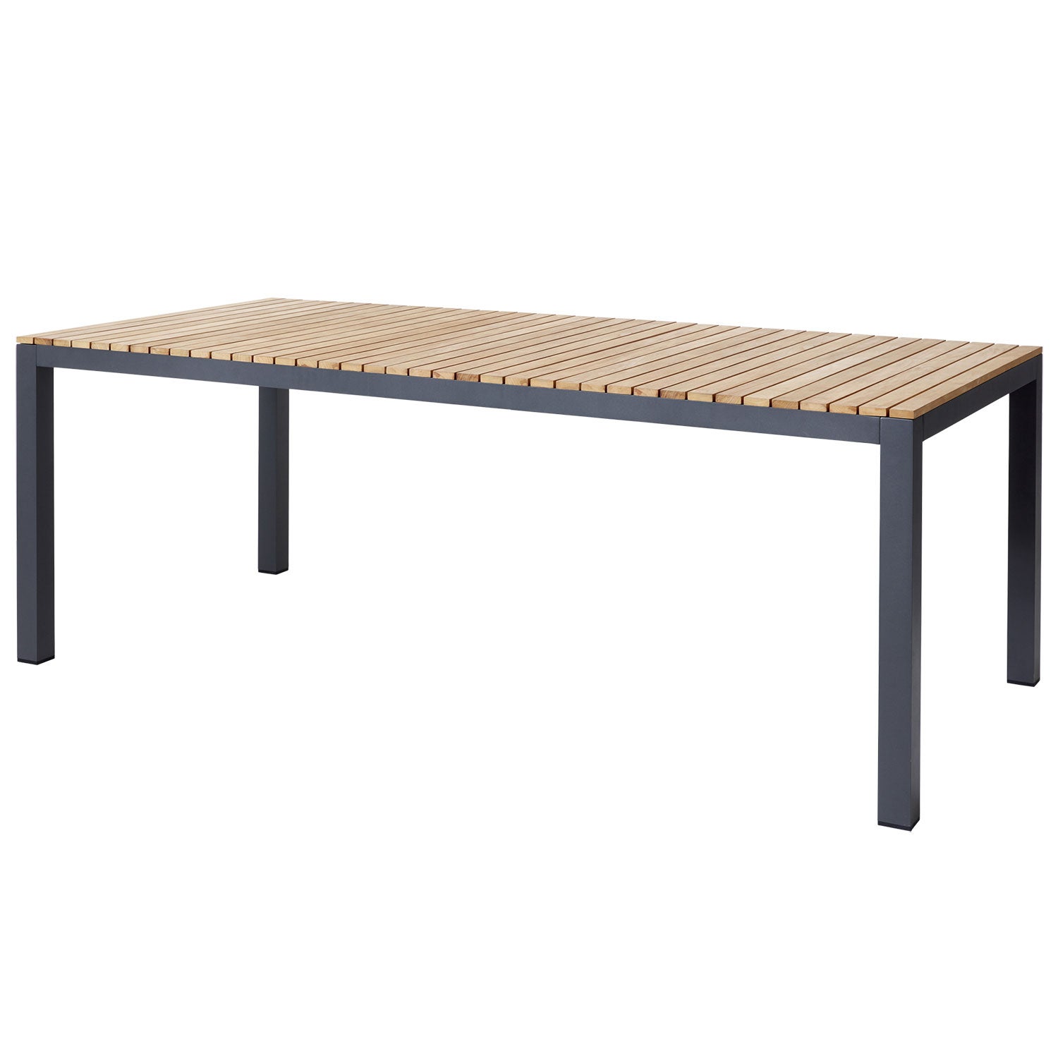 Mood extreme Esstisch 100x208 cm teak/ anthrazit