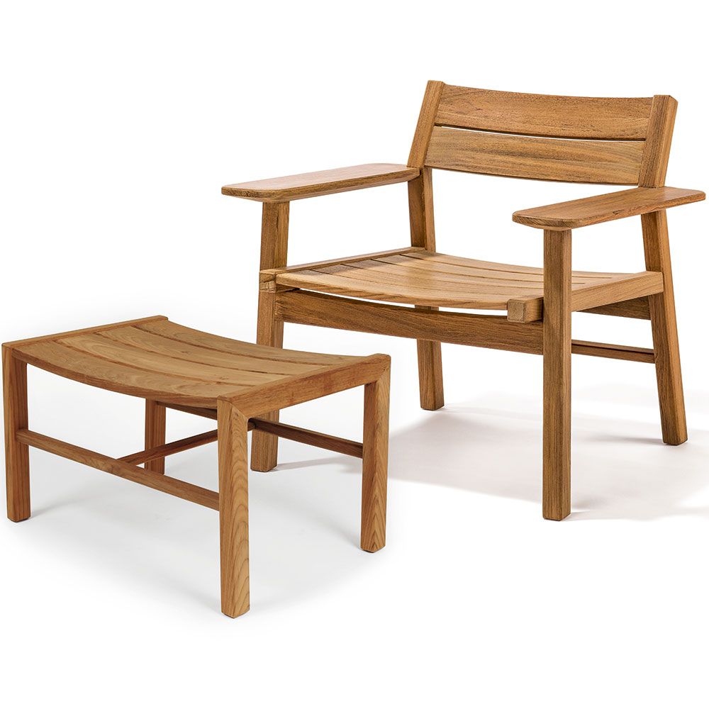 Djurö Lounge Sessel Teak/Teak