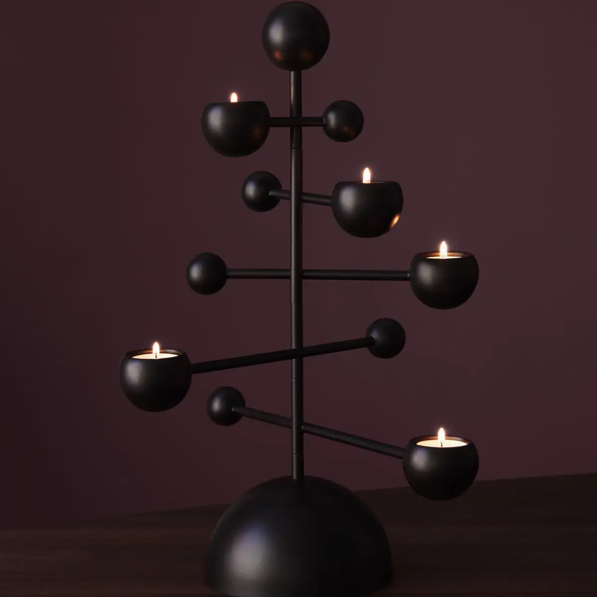 Teluria Kerzenständer schwarz