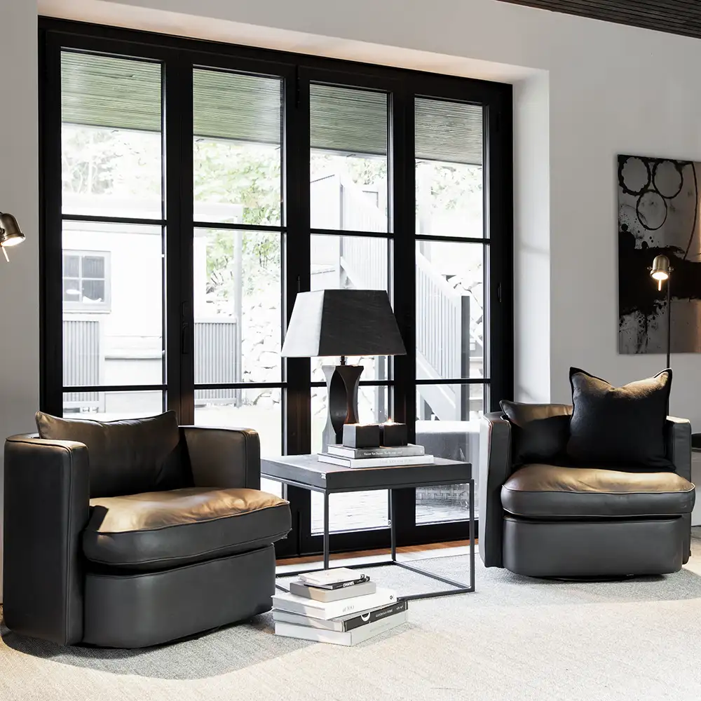 Beistelltisch Carlisle 65x65 cm schwarz