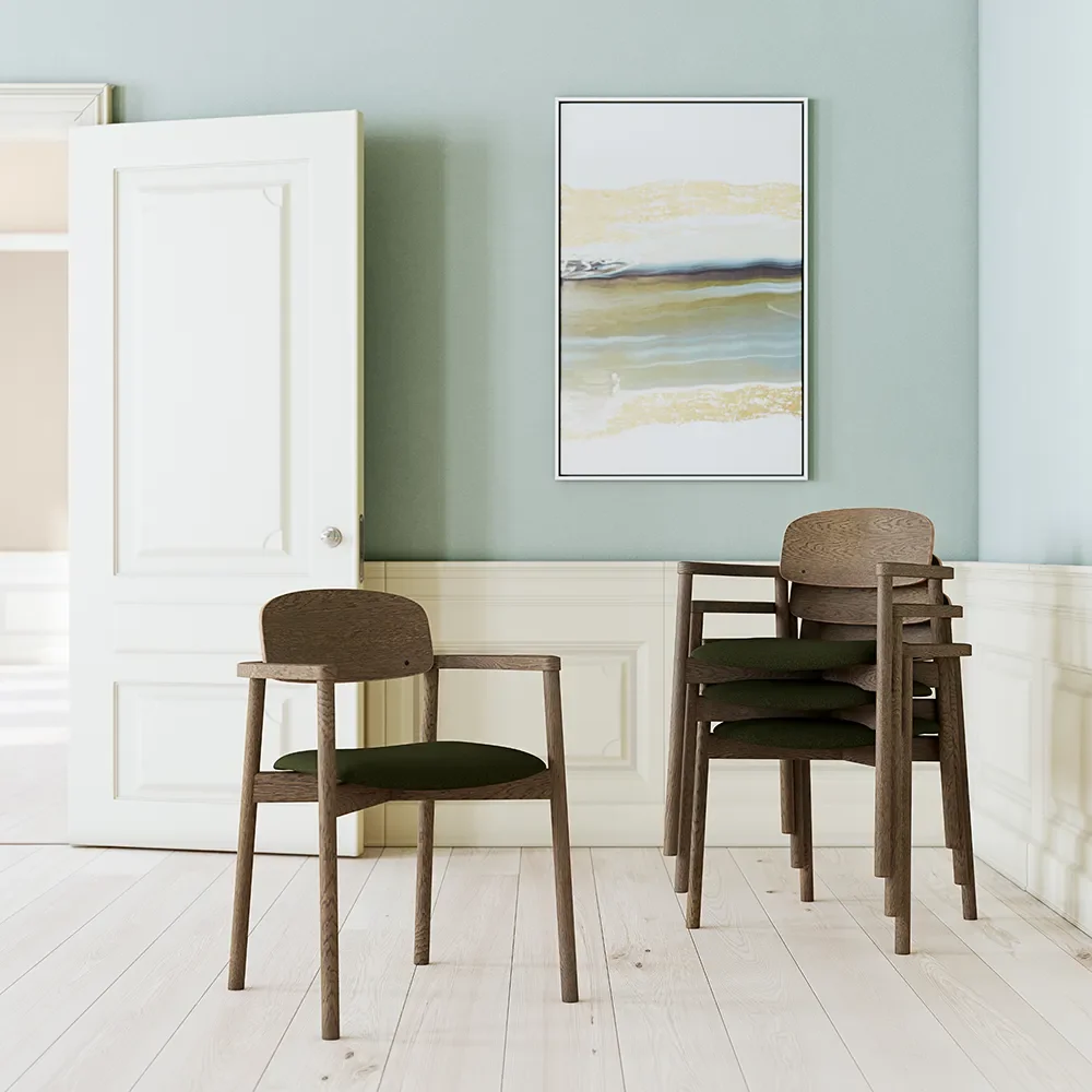  SM842 Esszimmerstuhl Walnusslack