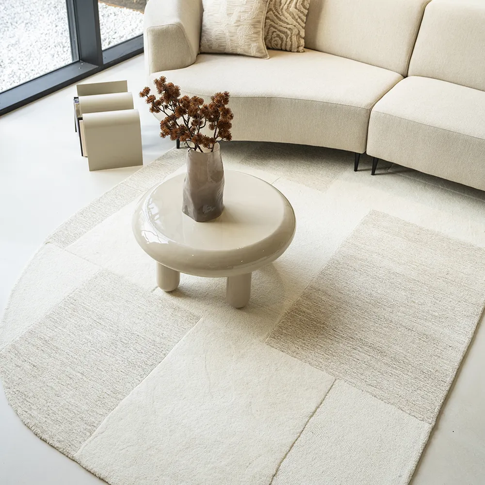Wollteppich Contour Off-White 290x190 cm