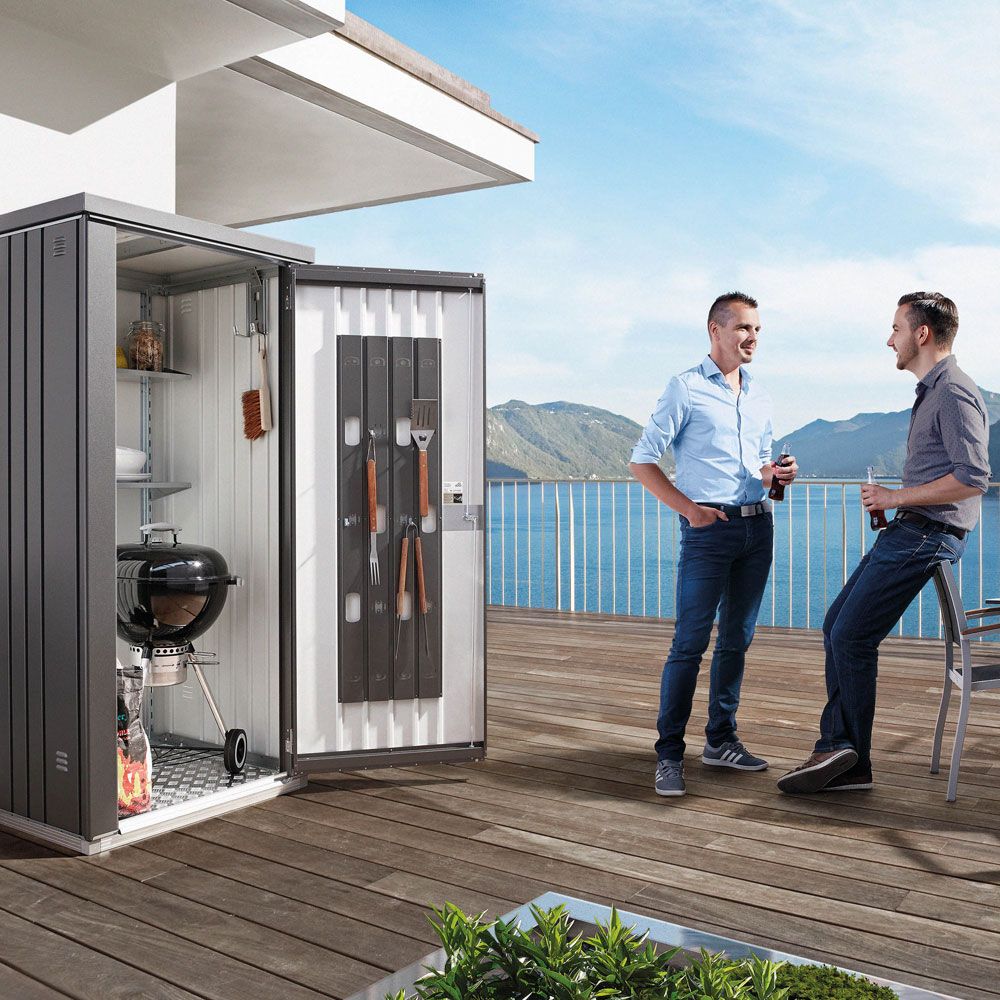 Geräteschuppen 230cm quarzgrau Biohort