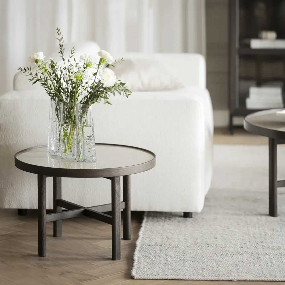 Marsden Couchtisch Ø60 cm Keramik/Eiche