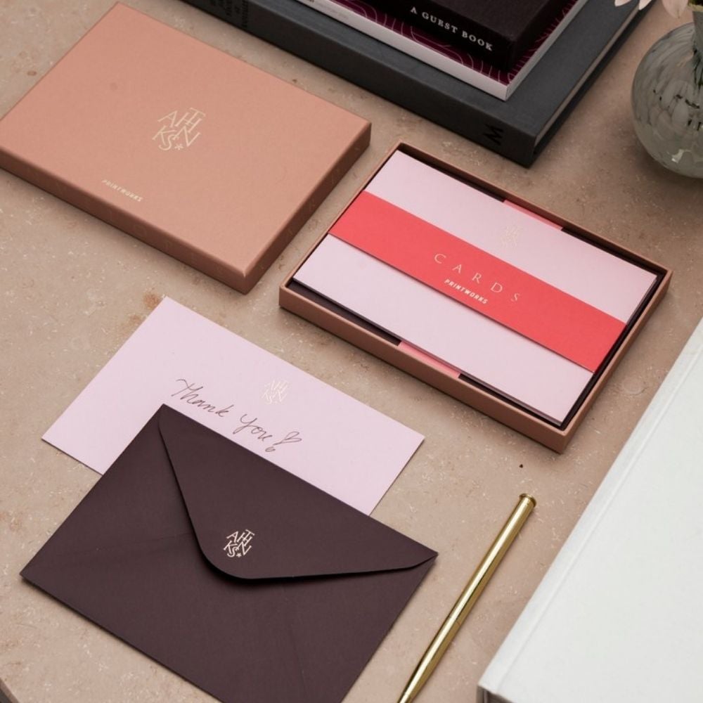 Card & Envelope Set - Thanks Beige