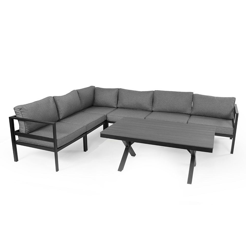 Leone Mittelteil schwarz/grau Aluminium