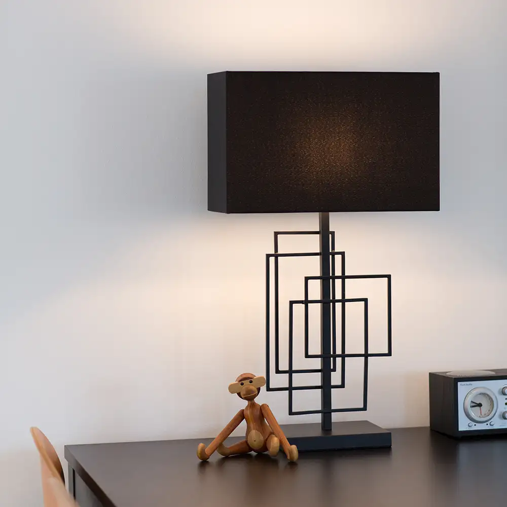 Paragon Tischleuchte 52 cm schwarz