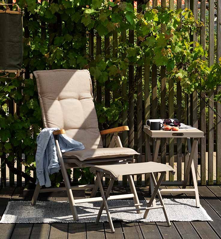 Andy Fußhocker khaki/beige