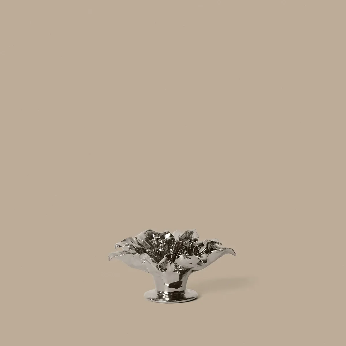Kerzenhalter Holly Leaf Silver Ø 12 cm
