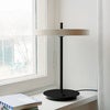 Asteria table Tischleuchte Ø31 cm Pearl White/Black Stem