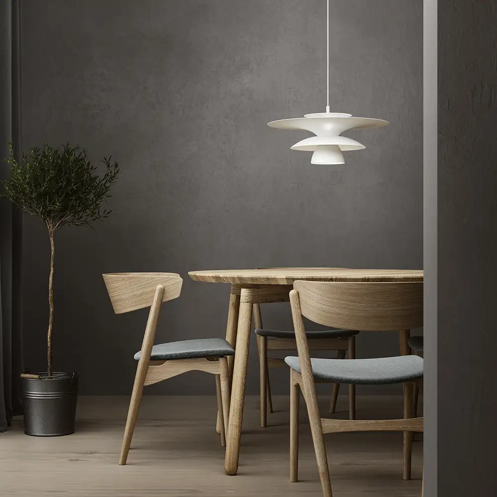 Picasso Pendelleuchte 500 mm Matt Weiß