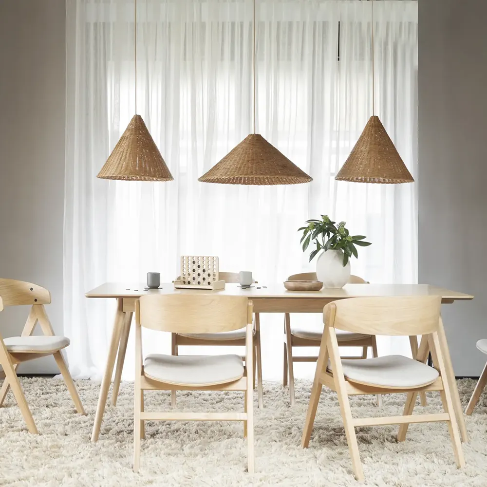 Waterton Esszimmerstuhl mit Armlehnen Eiche/beiger Stoff