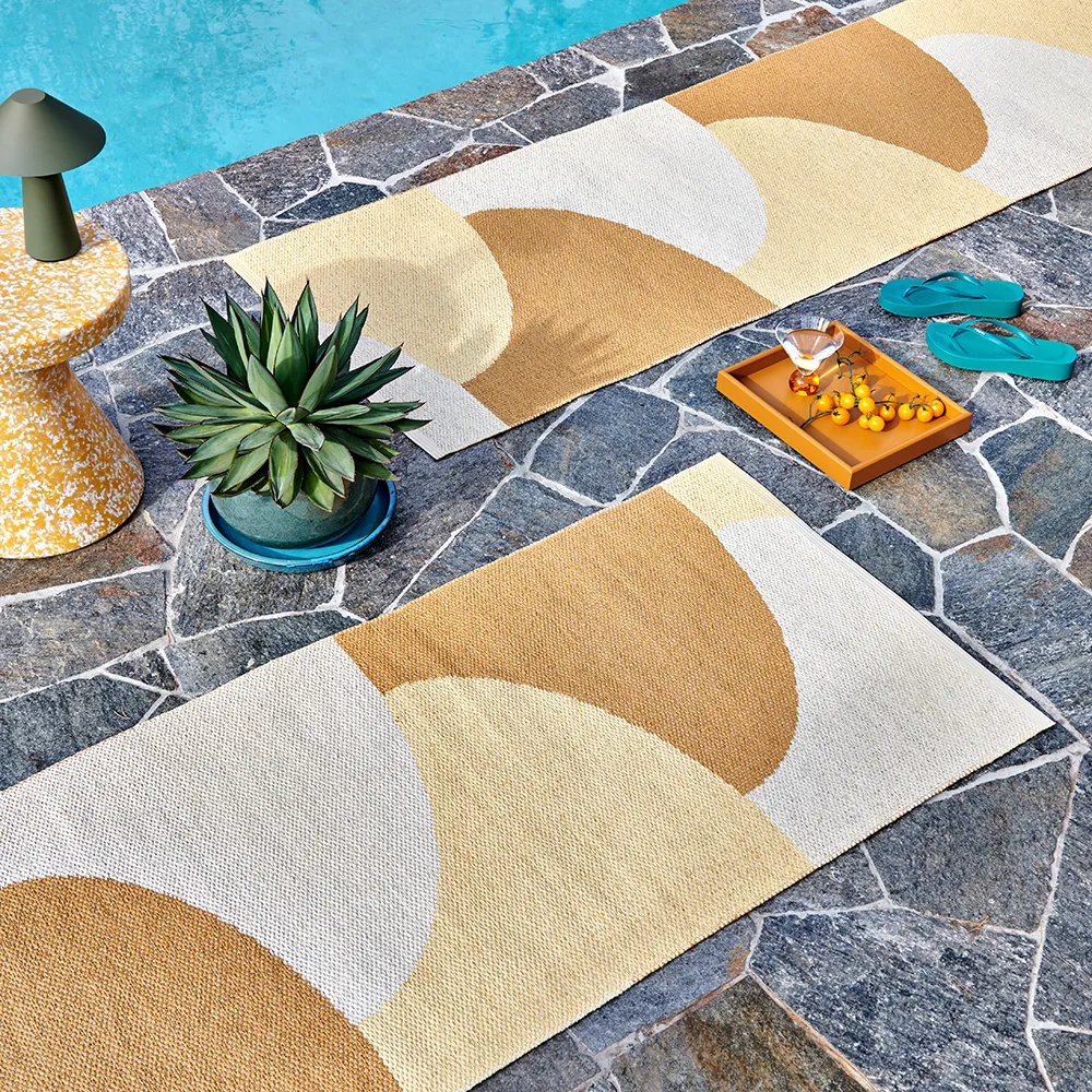 Hill teppich Ochre/Pale yellow/Cream 70 x 90cm